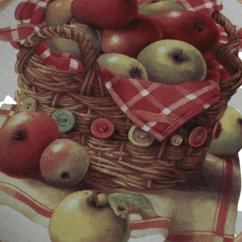 Vintage Marklein Bastin Apple Basket Bowl 1997 Decorative Kitchenware‎